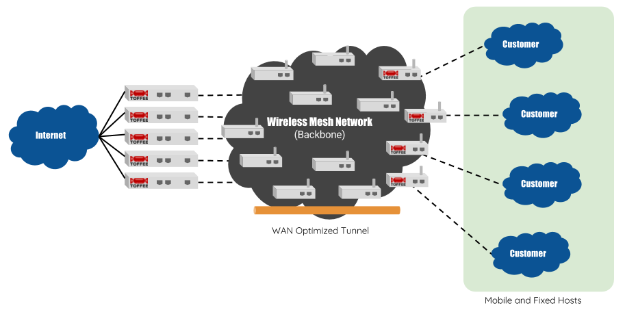 TOFFEE (and TOFFEE-DataCenter) optimized Wireless Mesh-Networks -  . [ (Open Mesh)]